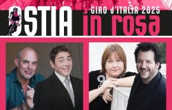 Ostia si tinge di ....rosa per il Giro d'Italia, cabaret e canzoni romane in piazza Anco Marzio