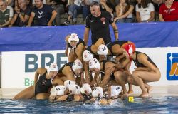 SIS Roma la grinta della squadra prima dell'inizio