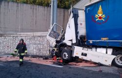 VVFF Firenze. Intervento a Barberino di Mugello, tratto autostradale