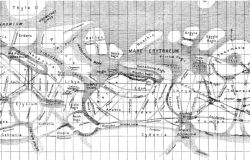 I canali osservati e poi mappati da Schiaparelli