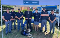La Polizia alla festa dei piccoli ricoverati al Bambin Gesù di Palidoro