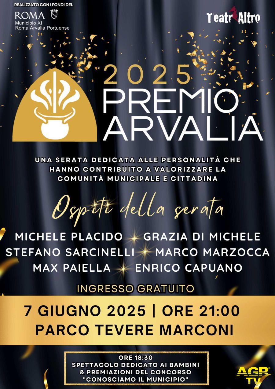 Locandina Manifesto Premio Arvalia 2025 Locandina Manifesto Premio Arvalia 2025