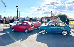 Le auto d’epoca dell’Associazione Volanti Storici Ladispoli alla Sagra della Tellina a Passoscuro.