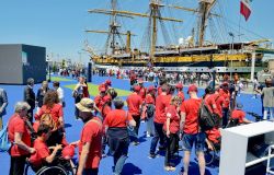 Civitavecchia in festa, per salire a bordo e visitare l'Amerigo Vespucci