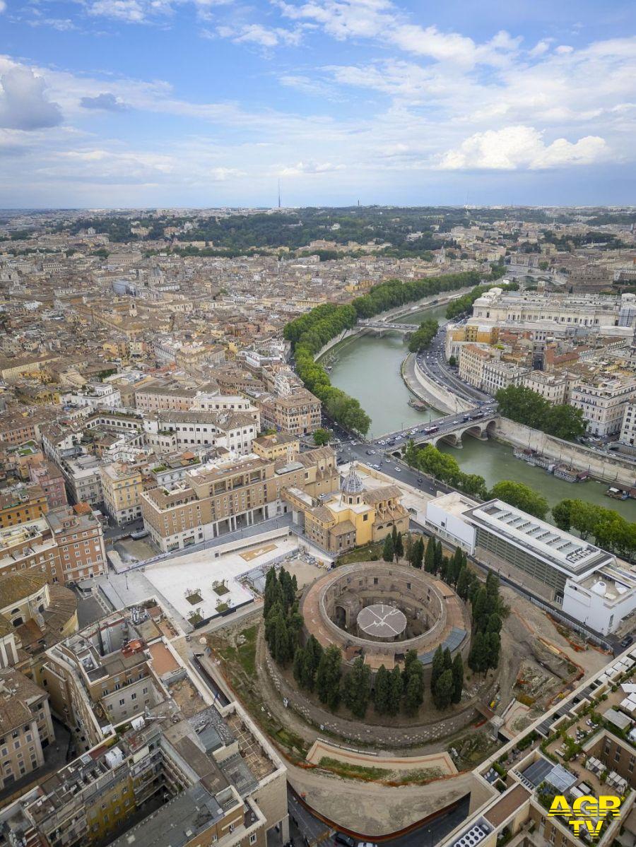 Roma piazza augusto imperatore da drone Roma piazza augusto imperatore da drone