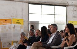 Da destra Elisabetta Di Maddalena, Mauro Lombardo,Clizia Lauri, Vincenzo Tropiano, Francesco Maria Dandini da Sylva e Sonia Quinzi