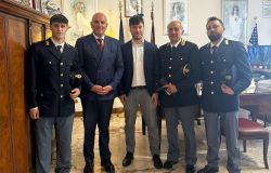 Polizia gli agenti intervenuti con il Questore di Roma