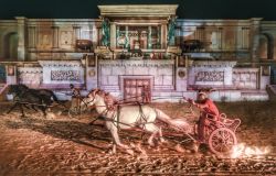Cinecittà World, torna Roma on fire lo show dell'antica Roma che infiamma l'estate tra gladiatori e corse delle bighe