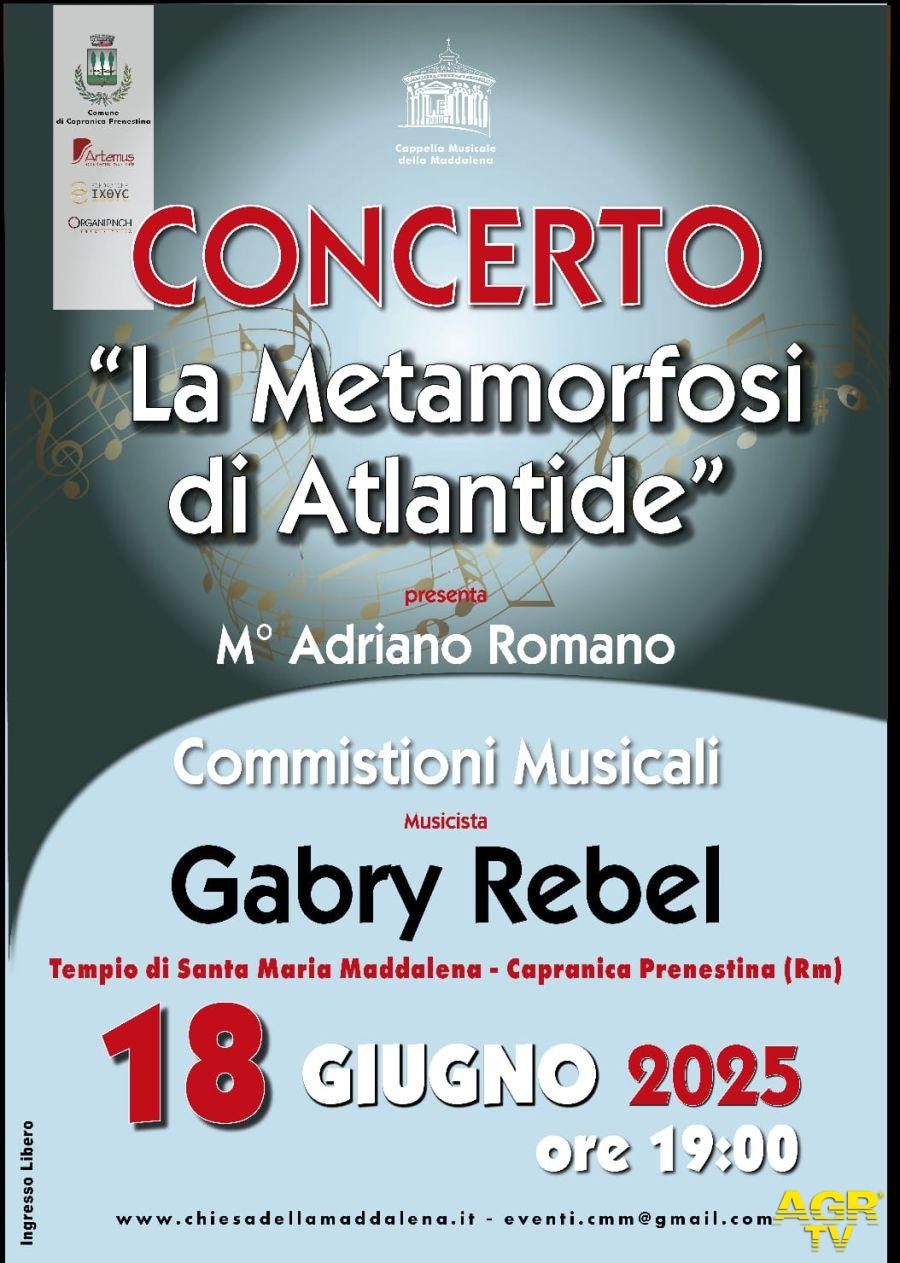 La Metamorfosi di Atlantide in concerto locandina evento La Metamorfosi di Atlantide in concerto locandina evento