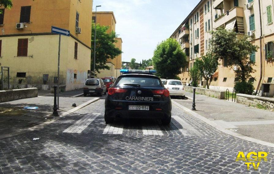 Carabinieri controlli area Quarticciolo Carabinieri controlli area Quarticciolo