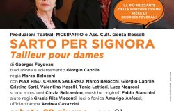 Roma, Max Pisu e Chiara Salerno in: Sarto per signora, anteprima nazionale al teatro Tor Bella Monaca il 28 giugno