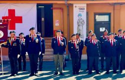 Labaro dell'Associazione Nazionale Militari CRI - Foto @F. Minucci