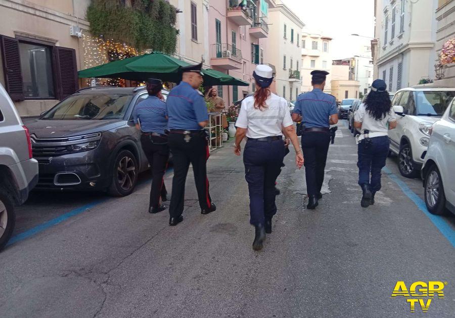 Carabinieri Anzio e Polizia locale controlli centro storico