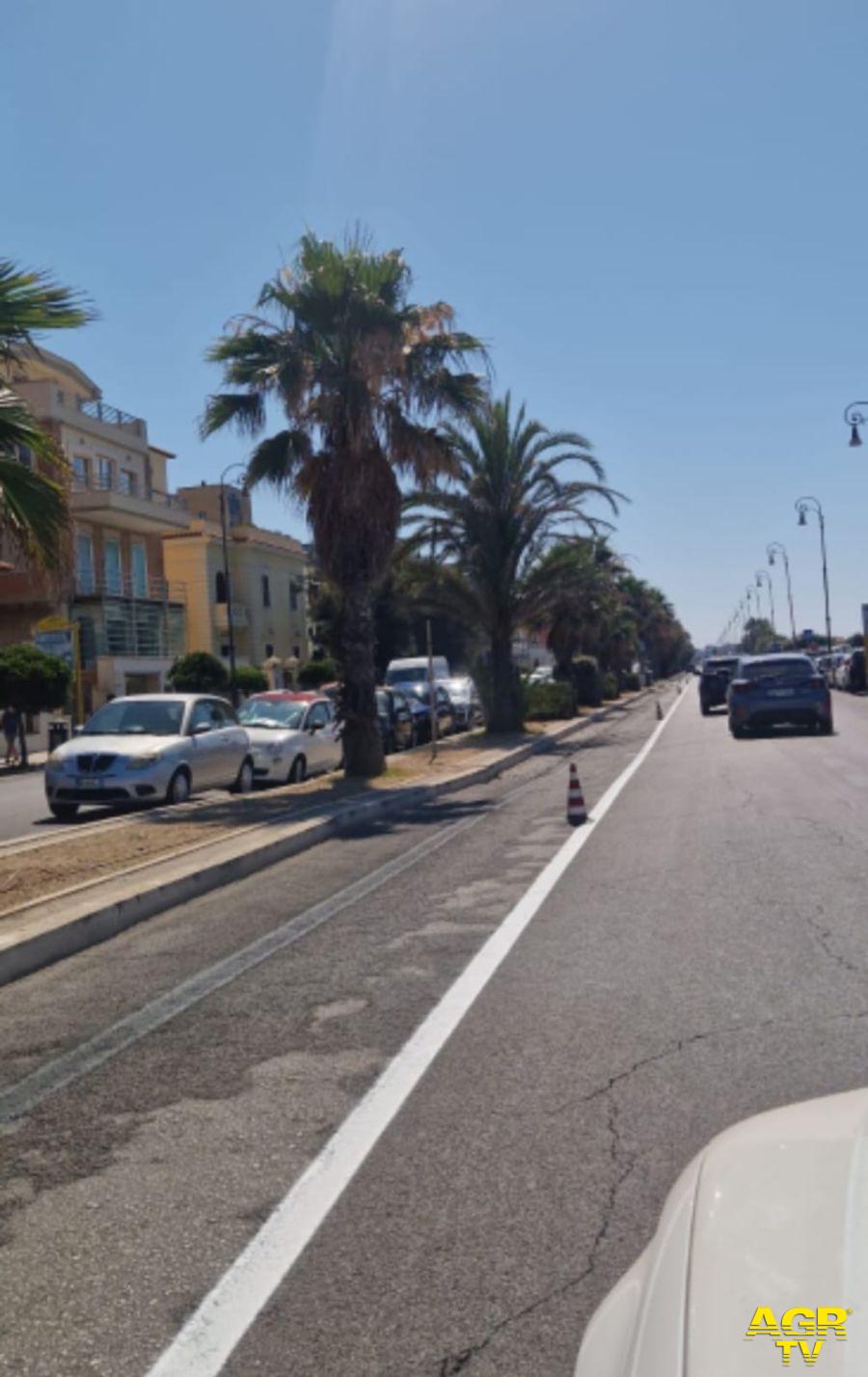 Ostia ripristinati i parcheggi sul lungomare