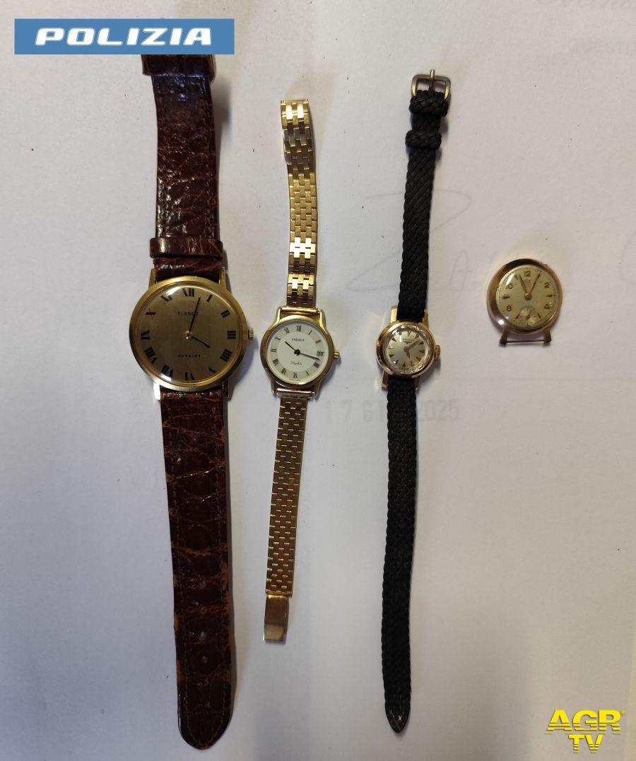 Polizia Frascati orologi rubati Polizia Frascati orologi rubati