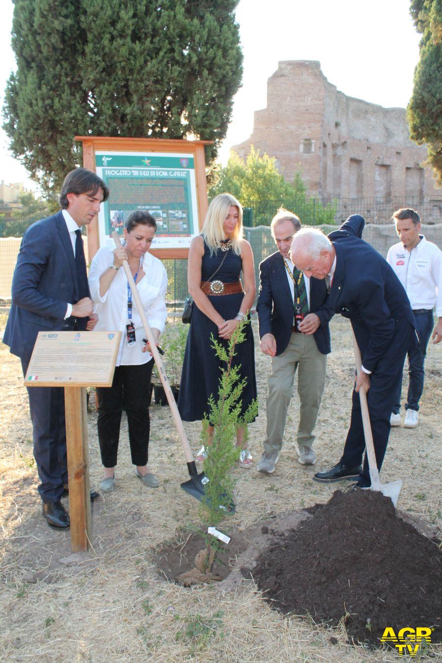 Foto Rally Roma Capitale 'Ogni pilota un albero' piantato il Cipresso di San Francesco Foto Rally Roma Capitale 'Ogni pilota un albero' piantato il Cipresso di San Francesco