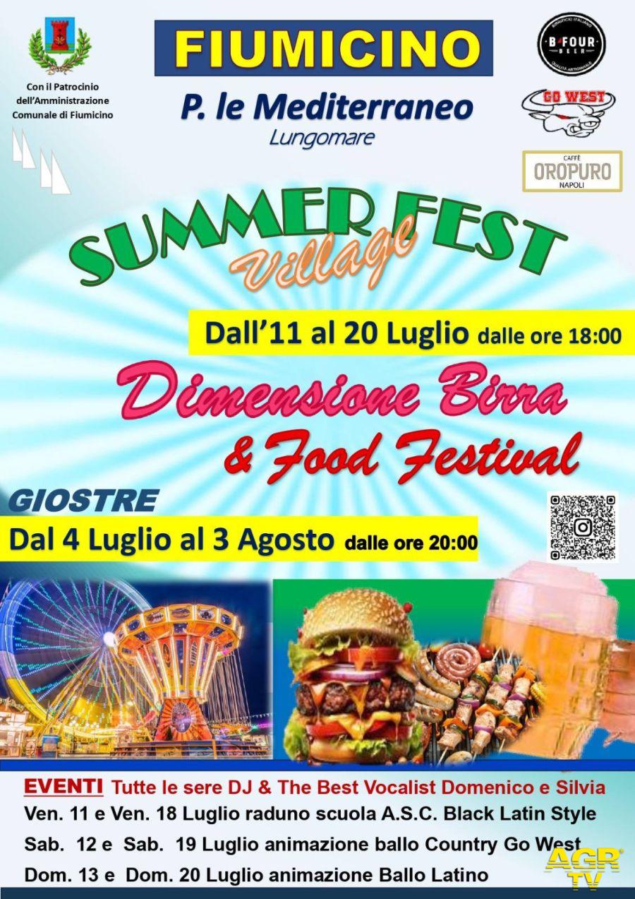 Fiumicino Summer Fest Village locandina Fiumicino Summer Fest Village locandina
