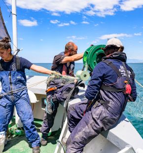 Sea Shepherd e Guardia di Finanza, individuati e rimossi 5 km di rete illegale sul fondale di Castel Volturno.