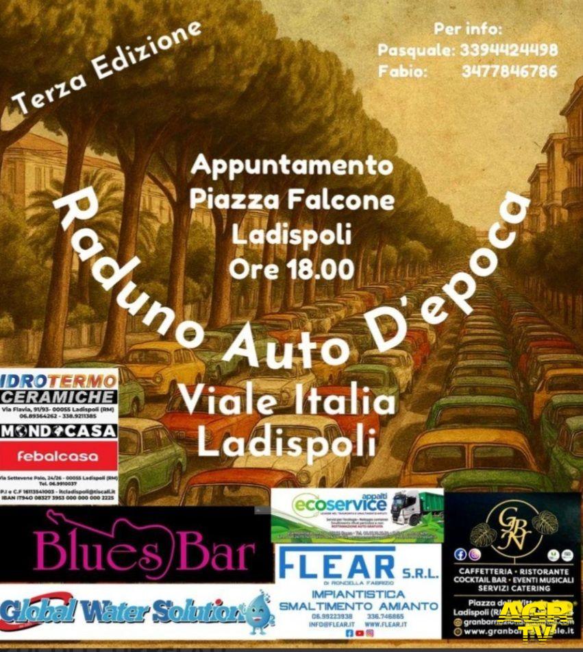Ladispoli:19 Luglio esposizione di auto d’epoca in Viale Italia a Ladispoli Ladispoli:19 Luglio esposizione di auto d’epoca in Viale Italia a Ladispoli