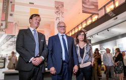 Presidente di ACEA Barbara Marinali,l’amministratore delegato Fabrizio Palermo, il Sindaco di Roma Roberto Gualtier