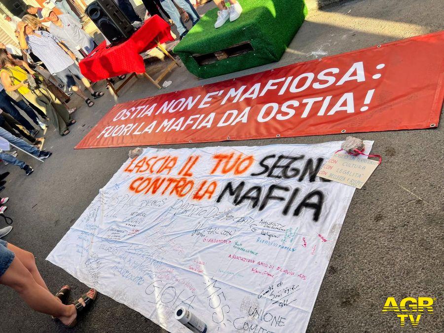 Manifestazione anti mafia in via delle Azzorre, Manifestazione anti mafia in via delle Azzorre,