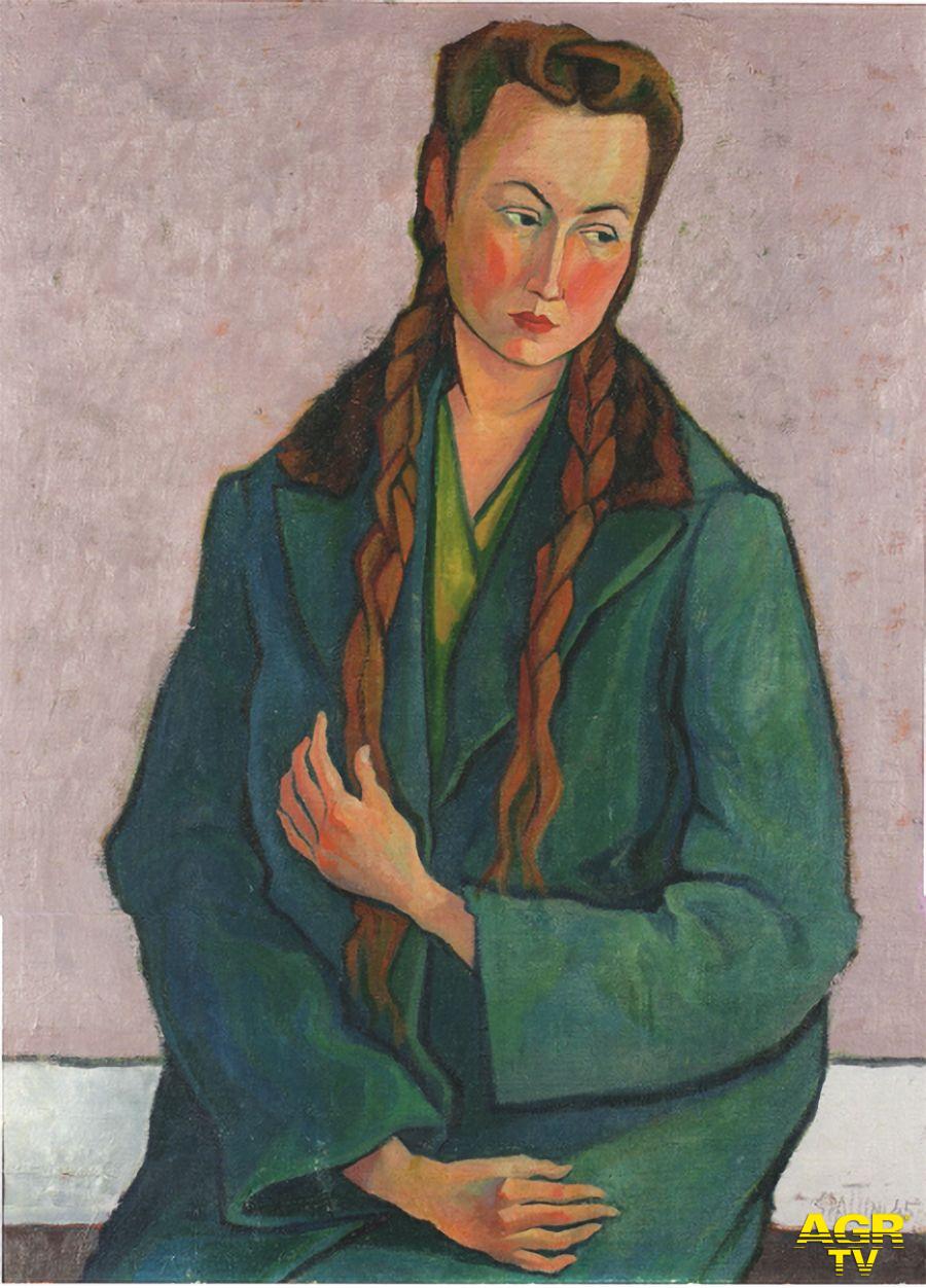 Loretta 80x60 - 1945 - Olio su tela - Claudio Spattini Loretta 80x60 - 1945 - Olio su tela - Claudio Spattini