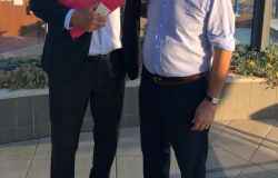 Renzo Pallotta con il senatore Gasparri