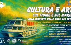 Cultura ed arte escursioni in battello sul fiume e sul mare locandina