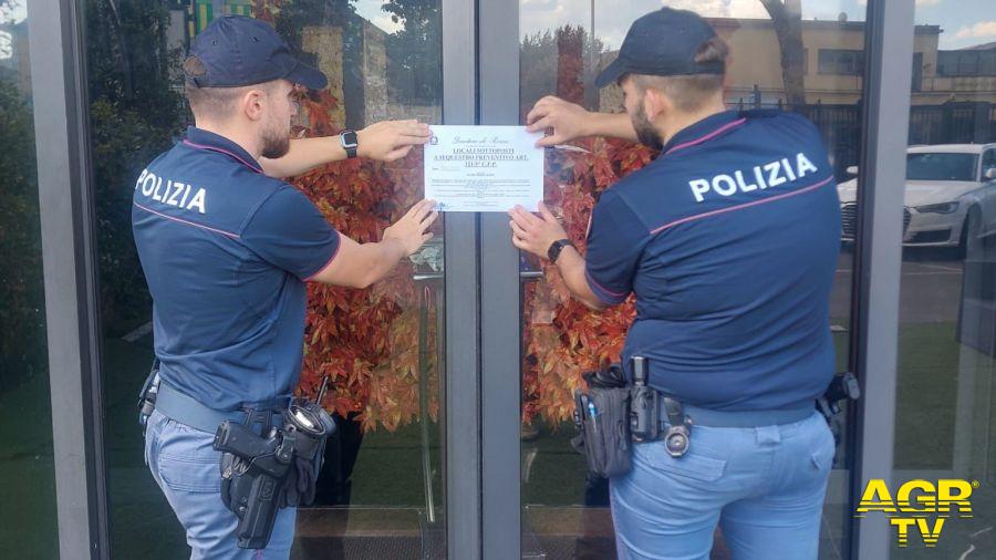 Locale sottoposto a sequestro dalla Polizia di Stato Locale sottoposto a sequestro dalla Polizia di Stato