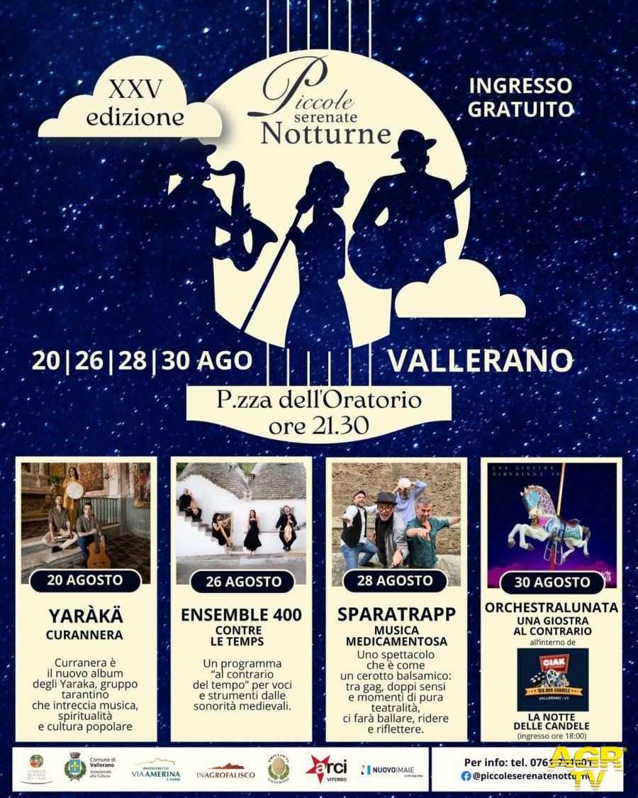 piccole serenate notturne a Vallerano locandina
