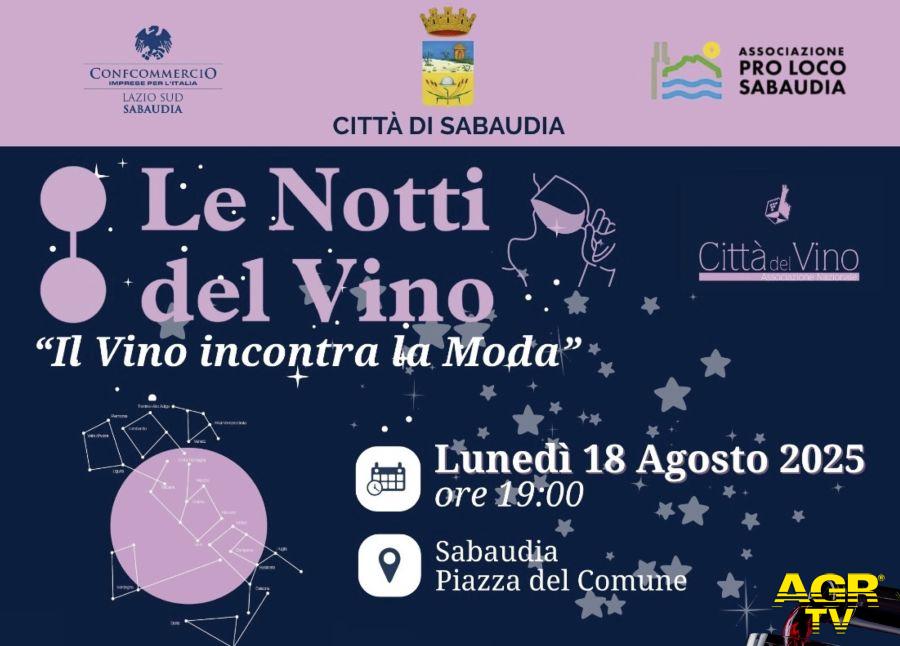 le notti del vino a sabaudia locandina le notti del vino a sabaudia locandina
