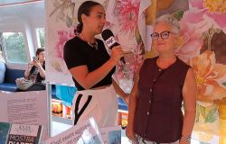 Anna Ieva esposizione opere su seta