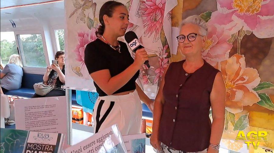 Anna Maria Ieva, Maestro d'Arte - esposizione opere su seta