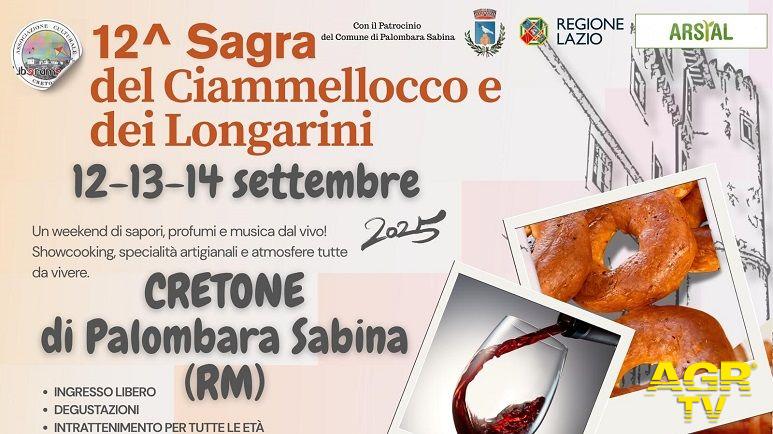Cretone – 12ª Sagra del Ciammellocco e dei Longarini (12-13-14 settembre 2025) Cretone – 12ª Sagra del Ciammellocco e dei Longarini (12-13-14 settembre 2025)