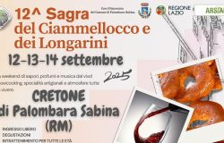 Cretone – 12ª Sagra del Ciammellocco e dei Longarini (12-13-14 settembre 2025)