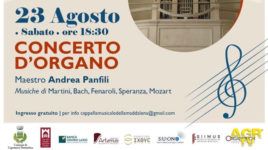 Concerto d’Organo Capranica Prenestina 23 Agosto 2025 – Stagione Concertistica Concerto d’Organo Capranica Prenestina 23 Agosto 2025 – Stagione Concertistica