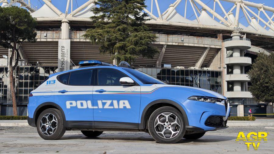 Polizia allo stadio Olimpico