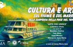 Cultura e Arte sul Fiume e sul Mare: mostra collettiva navigando sul Tevere – Estate Romana 2025