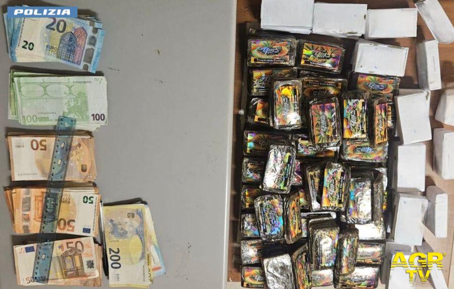 Polizia Fidene Serpentara III distretto droga sequestrata a corriere Polizia Fidene Serpentara III distretto droga sequestrata a corriere