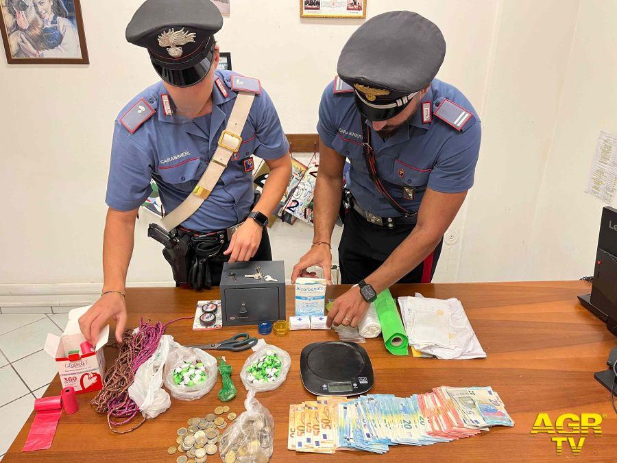 Carabinieri Ostia droga e soldi sequestrati