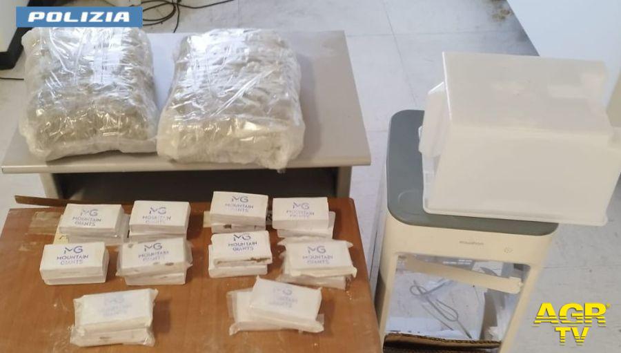 Polizia Fideene Serpentarea droga sequestrata
