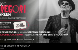 Francesco De Gregori nevergreen il 14 settembre al The Space Cinema, il cantante ed il regista saluteranno il pubblico