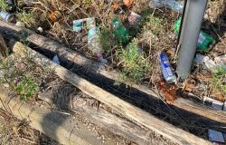 ROMA Via della Maglianella i rifiuti prima della raccolta