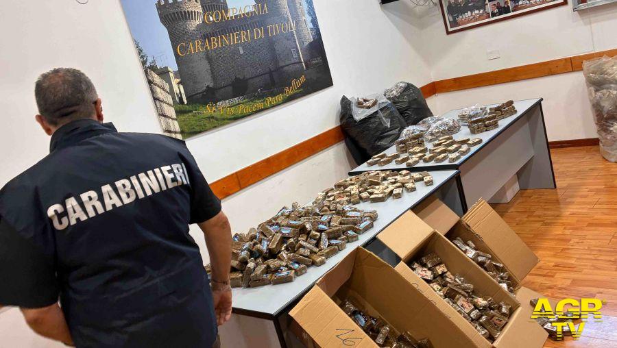 Guidonia, colpo grosso del Carabinieri, sequestrati 540 kg. di hashish, in manette autotraportatore 43enne