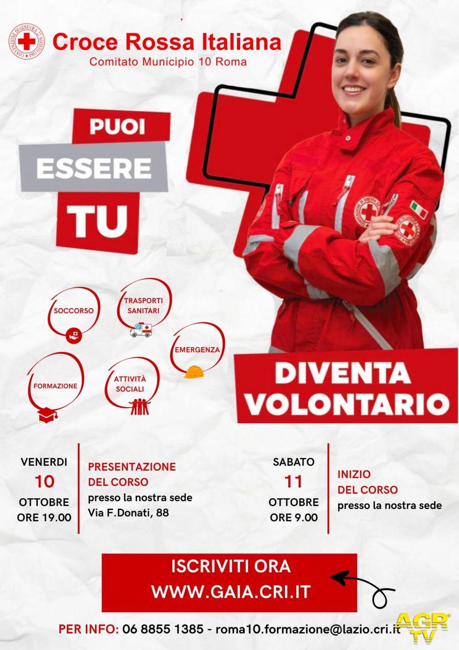 Comitato X di Roma invita tutti i cittadini interessati a partecipare alla presentazione del nuovo corso di formazione per volontari