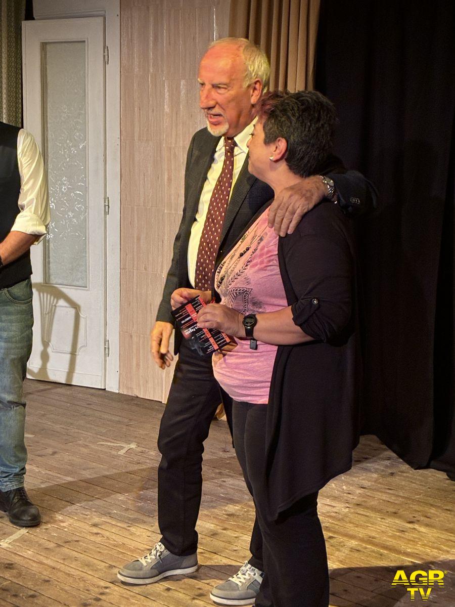 Antonia Di Francesco con il presidente del X Municiupio Mario Falconi