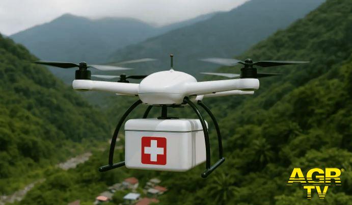 Sanità nel Lazio: primo volo con droni per trasporto di campioni biologici tra ospedali