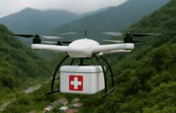 Sanità nel Lazio: primo volo con droni per trasporto di campioni biologici tra ospedali — Innovazione e tecnologia al servizio dei cittadini