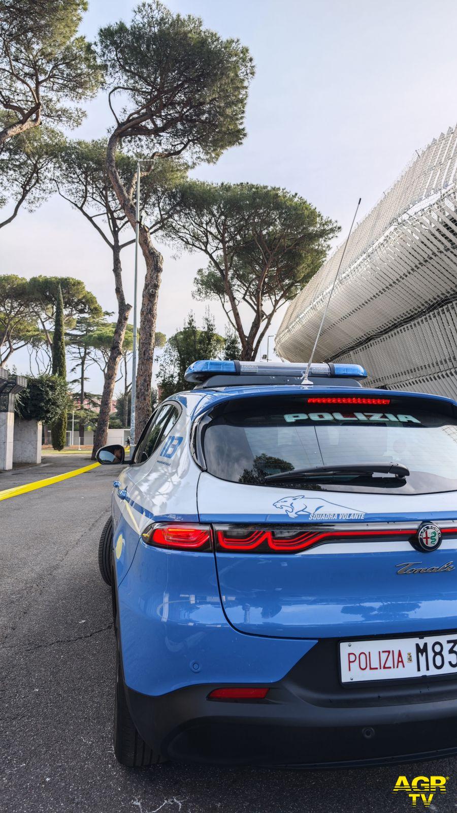 Polizia presidiato lo stadio olimpico