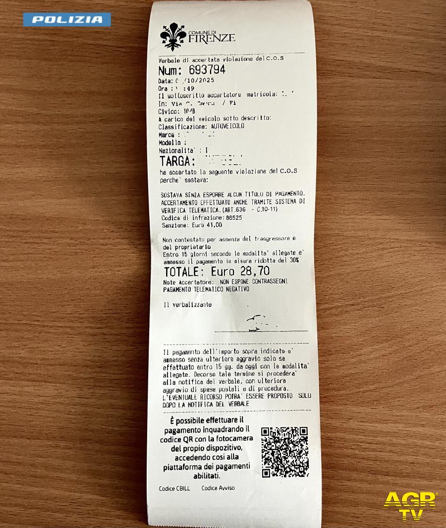 Multe false: la Polizia di Stato di Firenze sorprende il presunto autore